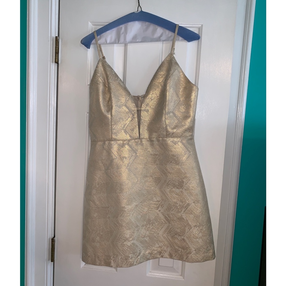 Gold dress